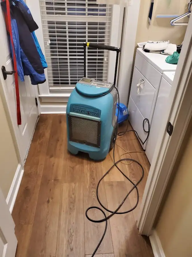 Commercial dehumidifier deployed for Flood Damage Cleanup in Americus